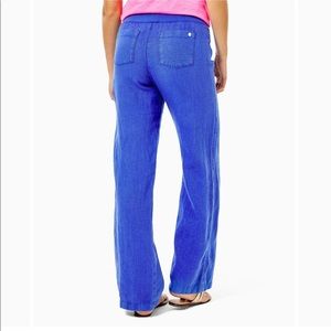 Lilly Pulitzer Beach Palazzo Pant Sz L Blue